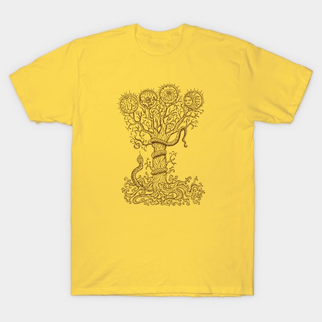 Serpent Tree T-Shirt by WyteMojo